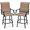 Tan, variant on CHAUKY Set of 2 Swivel Barstools, Bar Height Outdoor Chairs, 360 Rotating Patio Bar Stools w/All-Weather Mesh, 300lb Capacity - Black