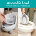 thumbnail image 3 of Infantino Potty Pals Potty Seat - Potty Training Toilet, Removable Bowl with Splashguard, Slip Resistant Feet, Gray Koala C29, 3 of 3