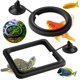 thumbnail image 1 of Anillo de comida para peces, 2 piezas, dispensador de comida para peces, accesorios para acuarios, dispensador circular de comida para tortugas, para guppys y bettas, 1 of 5