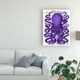 thumbnail image 3 of Trademark Fine Art 'Purple Octopus' Canvas Art by Fab Funky, 3 of 3