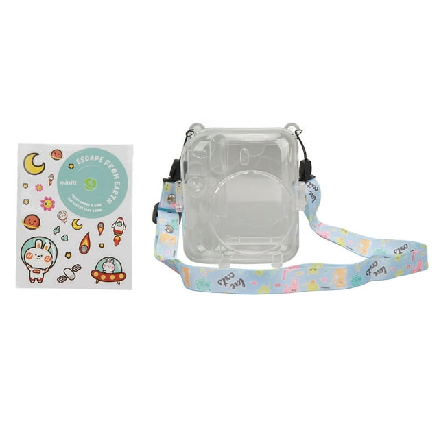 Instant Camera Case,Instant Camera Case Kit Instant Camera Clear Case Hard Shell Strap Camera Case Convenient Use