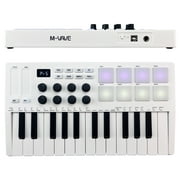 M-VAVE 25-Key MIDI Control Keyboard with 8 RGB Backlit Pads 8 Knobs
