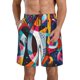 thumbnail image 1 of Balery Abstract Jazz Instrumental Traje de Baño Estilo Hawaiano para Hombre, Shorts de Secado Rápido con Bolsillos-Medium, 1 of 6