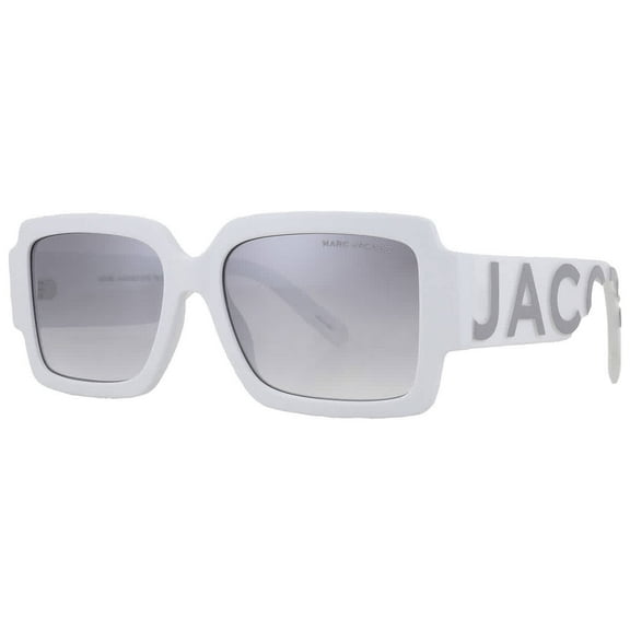 Marc Jacobs MARC 693/S Plastic Unisex Rectangle Polarized Sunglasses White 55mm Adult