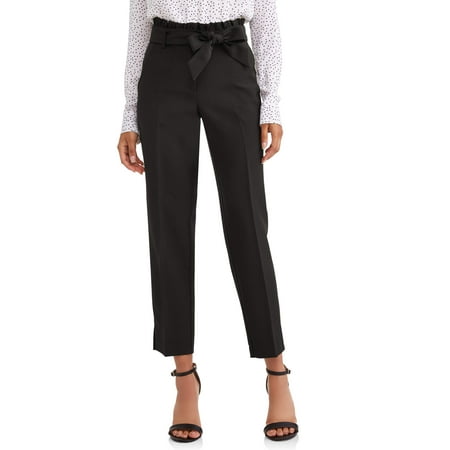 Leopard Heart Pants - Women's Paper Bag Waist Pant