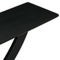 thumbnail image 4 of EUROCO 57" Longer Console Table, Rustic Entryway Table with Solid Wood Cross-Leg,Narrow Wood Sofa Table Foyer Table for Entrance, Living Room,Black, 4 of 7