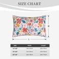 thumbnail image 6 of Binfone Floral Ditsy Standard Size Pillowcase, Long Staple Pure Cotton Envelope Closure Pillow Cover,16"X24", 6 of 9