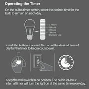 Feit Electric 8.8W (60W Equivalent) Color Selectable, Timer, A19 Medium (E26) Base, LED Light Bulb