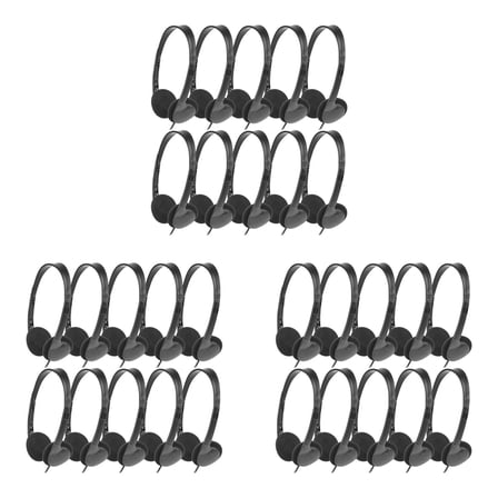 Classroom Headphones 30 Pack for Kids School, Earphones 3.5MM Audio Headset for Students Children Toddler Teens
