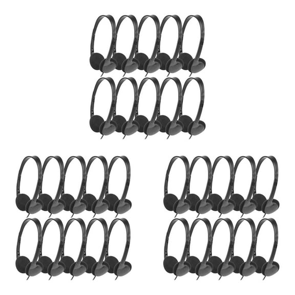 Classroom Headphones 30 Pack for Kids School, Earphones 3.5MM Audio Headset for Students Children Toddler Teens