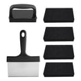 thumbnail image 1 of 1 Set 6pcs Barbacoa Limpieza Kit de cepillo Barbacoa Limpieza Espátula (Negro), 1 of 5
