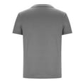 thumbnail image 5 of ZRGHAOYLQ Mens Solid Color Shirts Summer Crewneck Cotton T-shirts Casual Loose Gym Shirt with Chest Pockets Plus Size Breathable Basic Pullover Short Sleeve Athletic Tees, 5 of 6