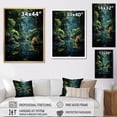 thumbnail image 4 of Designart "Azure Archway Amidst Jungle Palms" Palms & Palm Trees Floater Framed Canvas Prints, 4 of 5