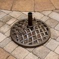thumbnail image 3 of Hanover 20 lbs. Umbrella Base with Elegant Woven Detailing and UV and Weatherproof Finish | UMBRELLABASE, 3 of 12