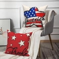 thumbnail image 2 of 4th of July Throw Pillow Covers 18x18 Set of 4,Patriotic Independence Day Pillow Cases for Bedroom Sofa Couch Decor, 2 of 6