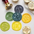 thumbnail image 2 of Wax Seal Set Letters Wax Seal Stamp Set Retro Alphabet Letter Decoration Stamp for Scrapbooking Sealing Wax Craft Supplies Style I, 2 of 4