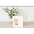 thumbnail image 2 of You Are So Very Loved Peach Tag Floral 5 x 5 Wood Tabletop Sign Plaque, 2 of 4