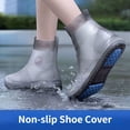 thumbnail image 2 of Cubierta de silicona impermeable para Botas de lluvia, Protector de zapatos antideslizante para exteriores, calzado grueso reutilizable para niños, 2 of 4