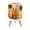 Color 4, variant on Small Trash Can with Lid Tropical Beach Sunset Palm Tree Surfboard Starfish Coastal 1.8 Gallon Dog Proof Trash Can Round Garbage Can Waste Bin Wastebasket for Bathroom Bedroom Living Room
