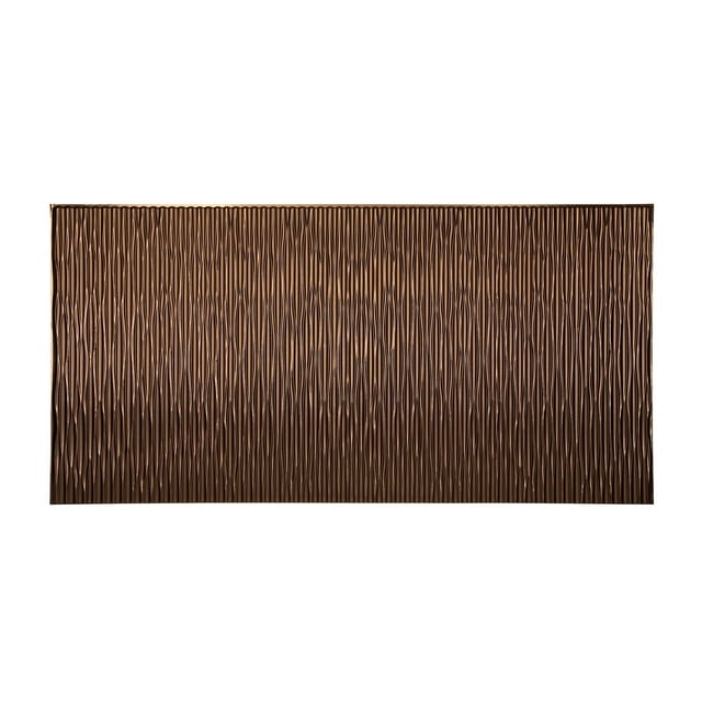 FASÄDE Easy Installation Dunes Oil Rubbed Bronze Wall Panel (4' x 8' Panel)