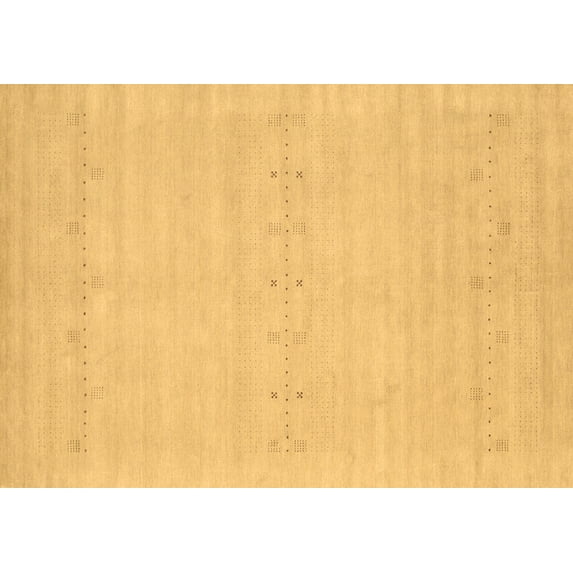 Ahgly Company Indoor Rectangle Solid Brown Modern Area Rugs, 8' x 10'