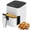 White, variant on Plum Chef 3QT Compact Air Fryer - 800W Digital Touch Panel, Small Countertop Airfryer for 1–2, White