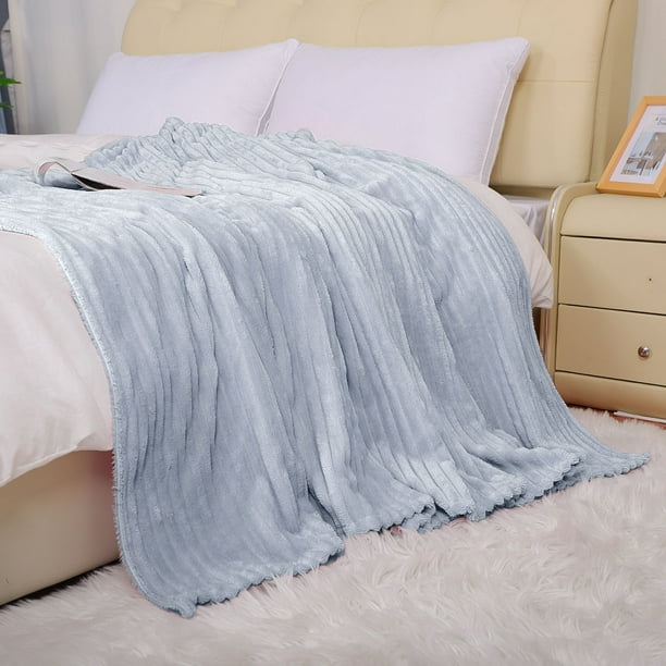 Polar Fleece Blankets for Spring Summer All Season Lightweight
