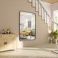 thumbnail image 2 of Waterpar 48 in. Wide x 32 in. High Large Rectangular Wall Bathroom Vanity Mirror Featuring Tempered Glass and Matte Black Aluminum Alloy Frame, 2 of 2