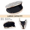 thumbnail image 3 of Rhinestone Clutch Purses For Women Evening Sparkly Clutch Crystal Diamond Bag For Party Weddings Formal Prom, 3 of 6