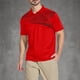 thumbnail image 1 of Blusa y camisa de manga corta con cuello vuelto para hombre, blusa informal con botones y estampado geométrico, blusa de manga corta con cuello vuelto para hombre, 1 of 5