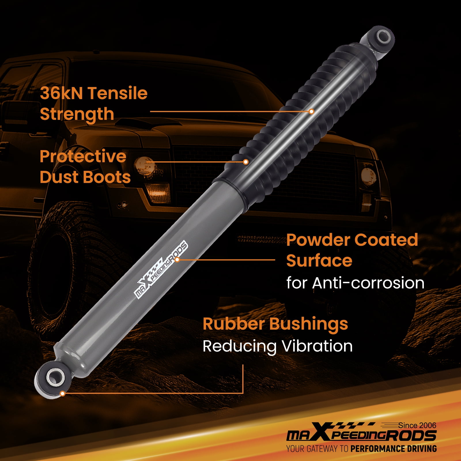 maXpeedingrods 1.5-2” Lift Leveling kit for Chevy Silverado/GMC Sierra 2500 HD/3500 HD 4WD 2011-2019, Forged Torsion Keys & Upgraded G1 Lifted Shocks