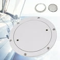thumbnail image 3 of ToppiJoy 6in Cutout Marine Boat Deck Plate Hatch, Boat Hatch Deck Plate, Boat Round Inspection Hatch, 3 of 10