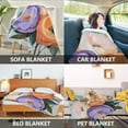 thumbnail image 2 of Yayeee Throw Blanket for Couch Soft Warm 50" x 60" Sofa Chair Bed Decoration, Bright Flowers, 2 of 7