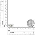 thumbnail image 3 of Gem Stone King 925 Silver and 10K Yellow Gold Round White Moissanite and Lab Grown Diamond 3-Stone Engagement Ring for Women (0.74 Cttw, Size 5), 3 of 3