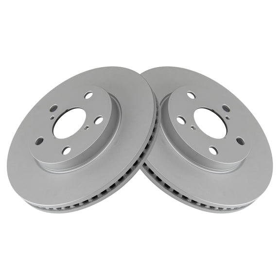 TRQ Front Brake Rotors Set Vented Premium G-Coated Fits Select 2010-2012 Lexus HS250h 2008-2015 Scion xB 2012-2017 Toyota Prius V 2006-2018 RAV4