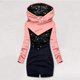thumbnail image 2 of Sudadera de moda para mujer Sudadera con capucha y estampado floral de Navidad Sudadera con capucha delgada Pompotops gfhjh13153, 2 of 5