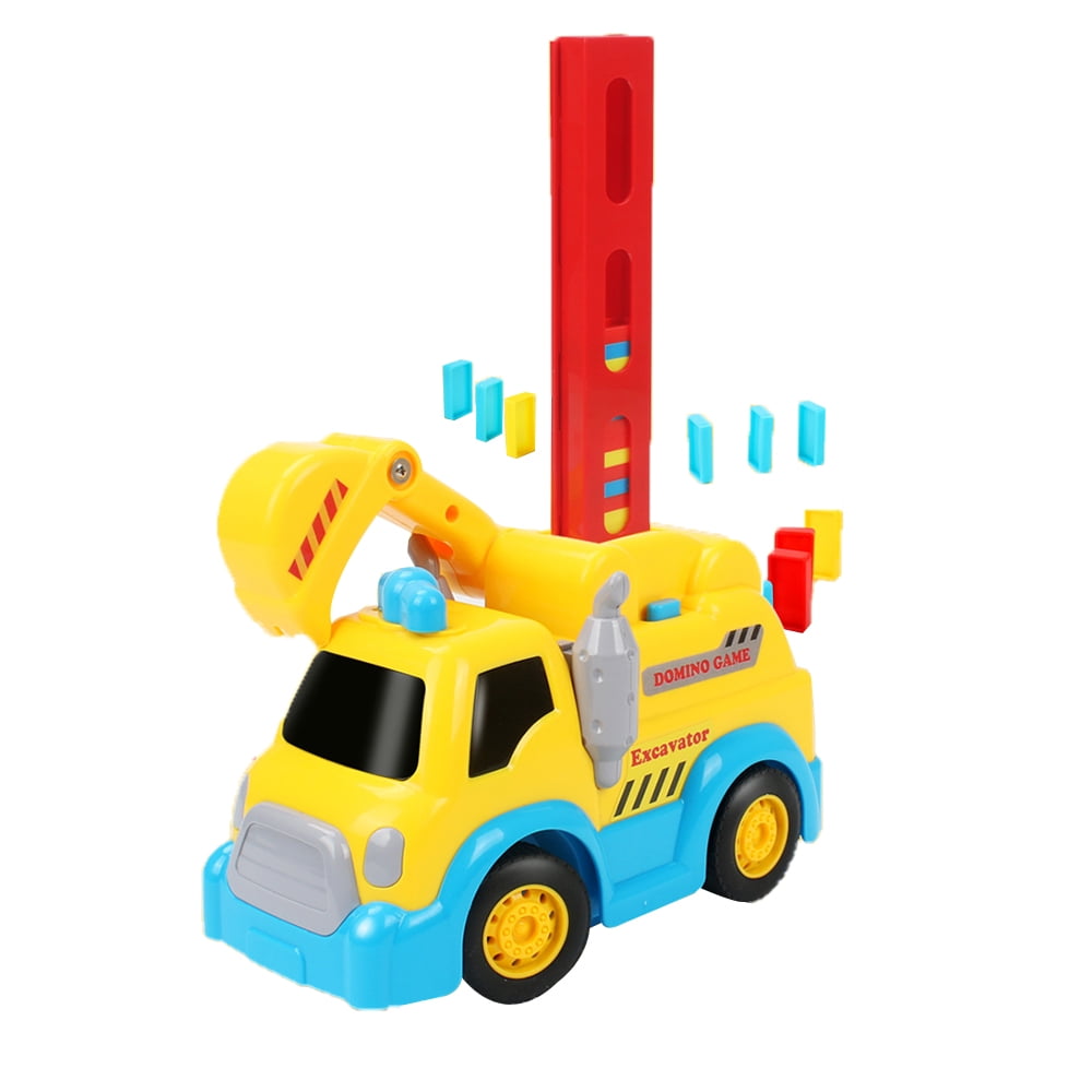 domino stacking train