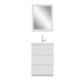 thumbnail image 3 of Alya Bath Paterno 24" Modern Wood Freestanding Bathroom Vanity in White, 3 of 7