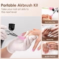thumbnail image 5 of Portable Airbrush Compressor Kit with Dual - Action Spray Gun, Rechargeable 1000 mAh Battery, 5CC‑40CC Cups For Nail Art, Tattoo, Crafts & Painting Projects, 5 of 13