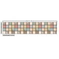 thumbnail image 2 of Ambesonne Shabby Flora Fabric by the Yard Upholstery, Square Pieces Tile, 1 Yard, Multicolor, 2 of 4