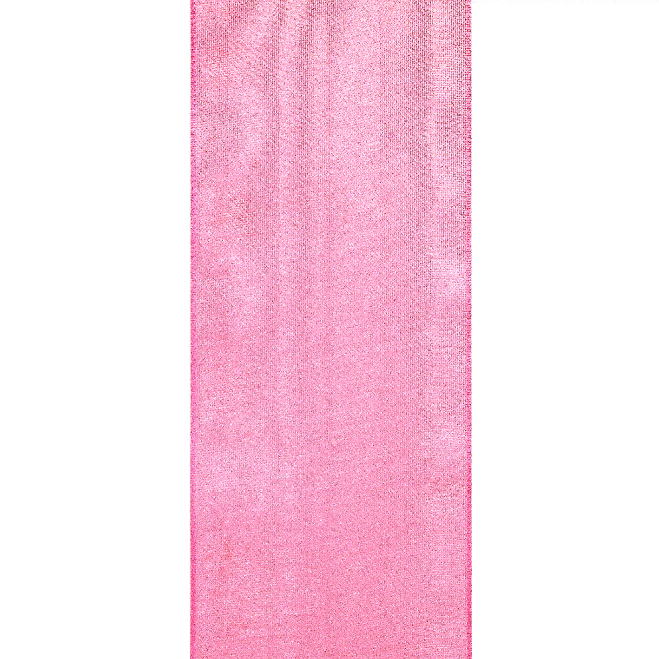 Hot Pink Sheer Organza Ribbon, 1.5