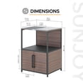 thumbnail image 6 of Sunjoy 25x21 in. Kitchen Island Counter with Stainless-Steel Countertop, Open Storage Shelf, 6 of 7