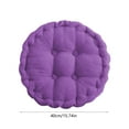 thumbnail image 3 of Clearance Outdoor Chair Cushion, Chair Seat Cushion Sitting Cushion, 16x16 in Patio Sofa Cushions Porch Cushions, Cotton Chair Pads Desk Seat Cushion(Purple), 3 of 6