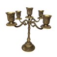 thumbnail image 4 of Decoración de candebros de candebr banquete de boda 5 bronce Zulema Candelabro, 4 of 7