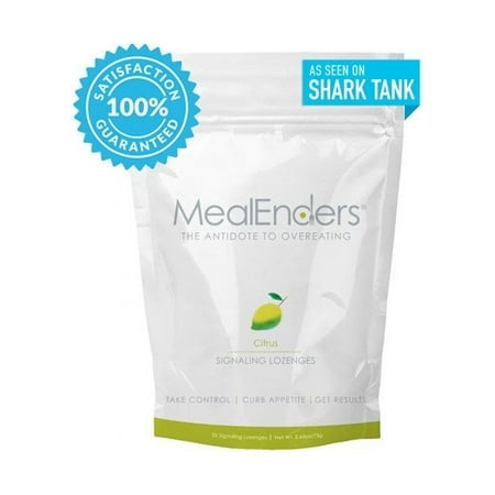 MealEnders Signaling Lozenges for Appetite Control, 1 Pack x 25 Ct, Citrus
