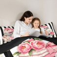 thumbnail image 5 of Homewish High Heels Lipstick Perfume 7pcs Queen Bedding,Classic Books Handbag Bedding Comforter Set Queen,Black Reversible, 5 of 8