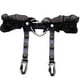 thumbnail image 2 of Ligas con aros punk para piernas para mujeres y niñas con clips antideslizantes, liguero para baile de graduación Negro, 2 of 9