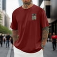 thumbnail image 2 of Xlt T Shirts for Men Tall Funny Soft Slim Fit Crew Holiday Pullover Tees 4xl Athletic Fit Plain & Logo Basic T-Shirt for Men, 2 of 2