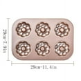thumbnail image 4 of Birdeem 6 Piece Cake Baking Pan Household Baking Donut Kitchen Baking Non-Stick Baking Pan, 4 of 10