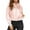 Pink, variant on Weardear Women's Bomber Jacket Lightweight Striped Zip Up Casual Windbreaker with Pockets